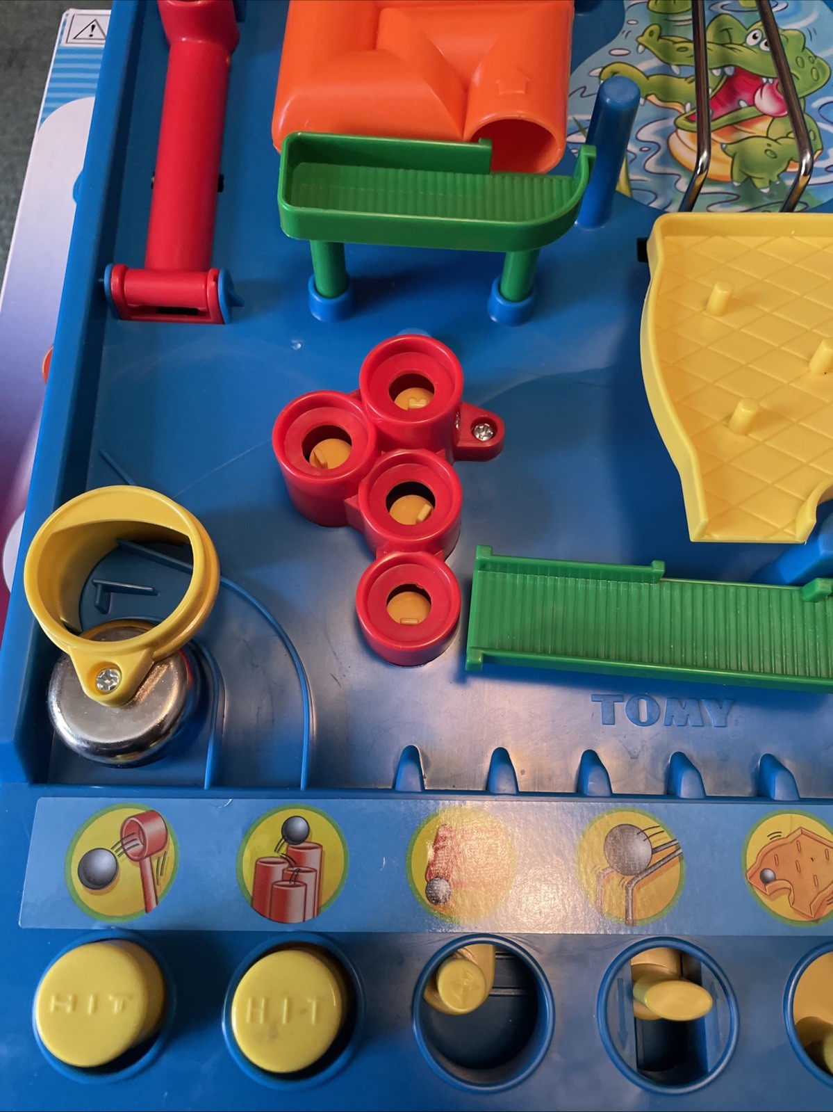 Tomy Tricky Bill Screwball Scramble Skill Game Timer Tested Complete w/ 2 Balls