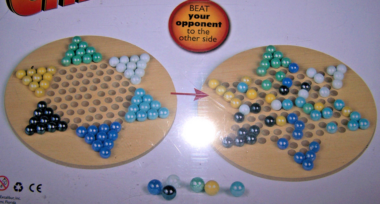 CHINESE CHECKERS – Family Games – Excalibur – NEW/SEALED!