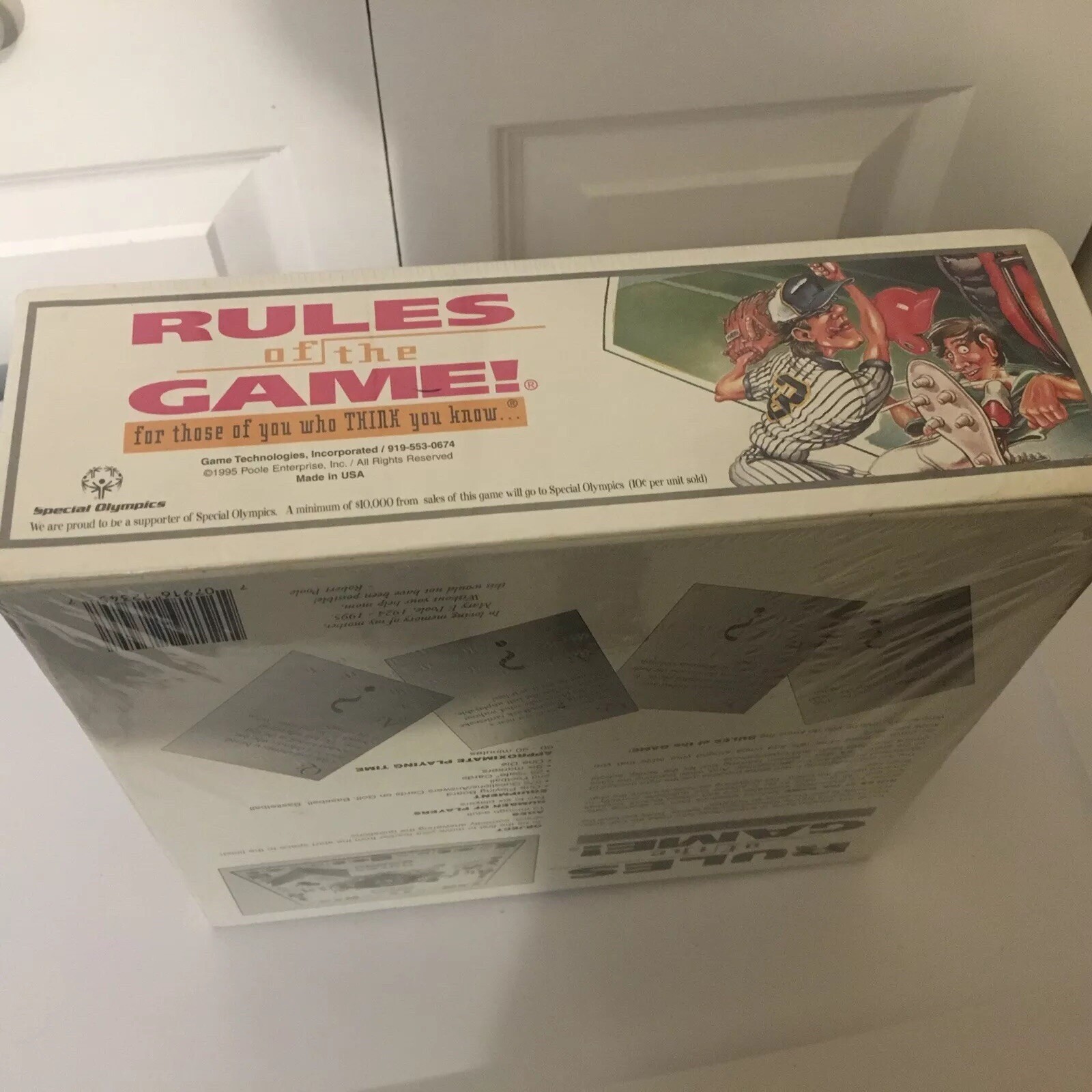 New Rules of the Game 1995 Sports Trivia Board game~New & Factory Sealed