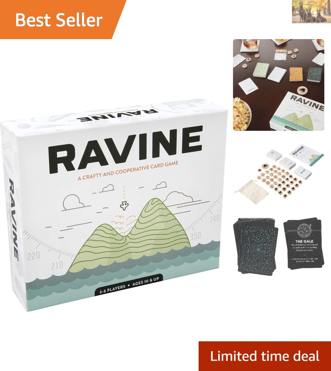 Ravine Card Game – Easy to Learn Cooperative Survival Adventure for Ages 12+
