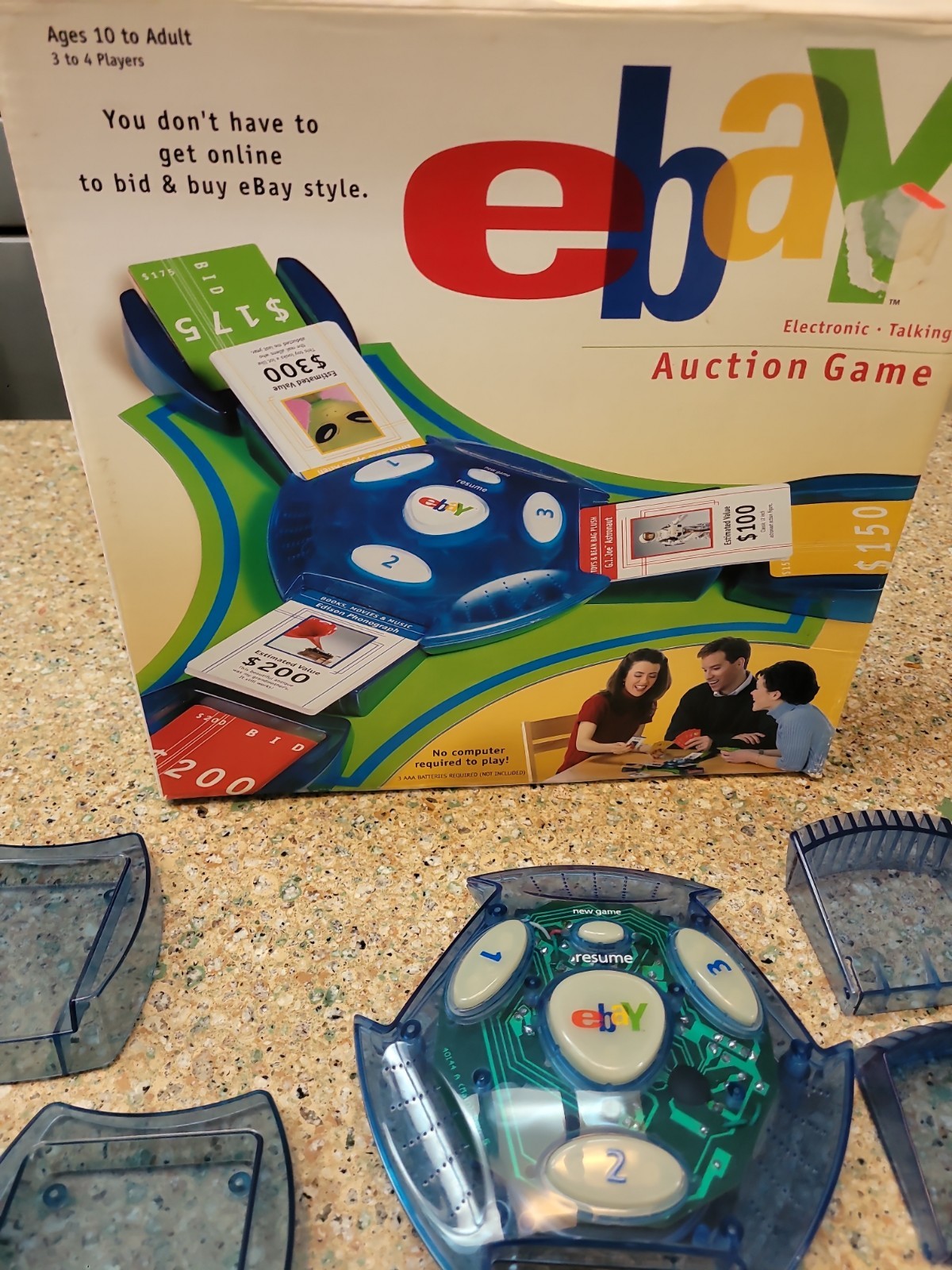 eBay Auction Electronic Talking Board Game 2001 Hasbro Parker Brothers 99% Compl
