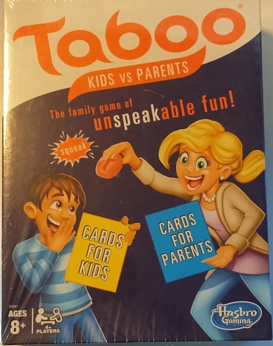 Hasbro Gaming Taboo Kids vs Parents Word Family Game w/ Timer Ages 8+ 4+ Players