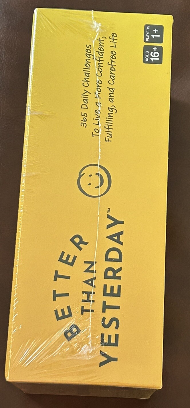 NEW Better Than Yesterday 365 Daily Challenges Life Fulfilling Game Sealed