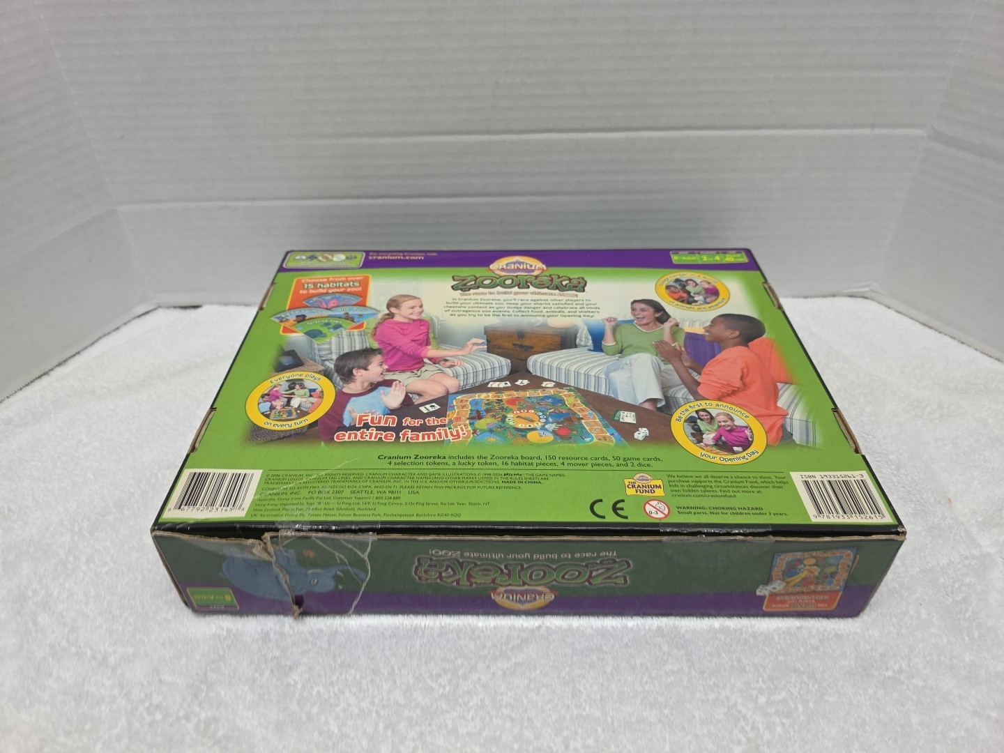 Cranium Zooreka Race to Build Your Zoo! Family Board Game 2006 Complete