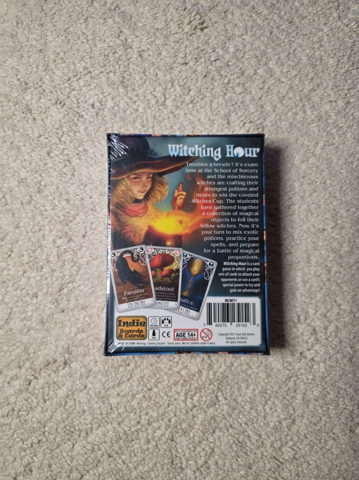 WITCHING HOUR Game by Bruce Baskir Indie Boards & Cards SEALED