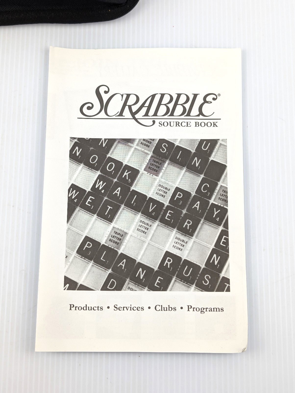 Scrabble Crossword Game Folio Edition Travel To Go Zipper Case COMPLETE Unused