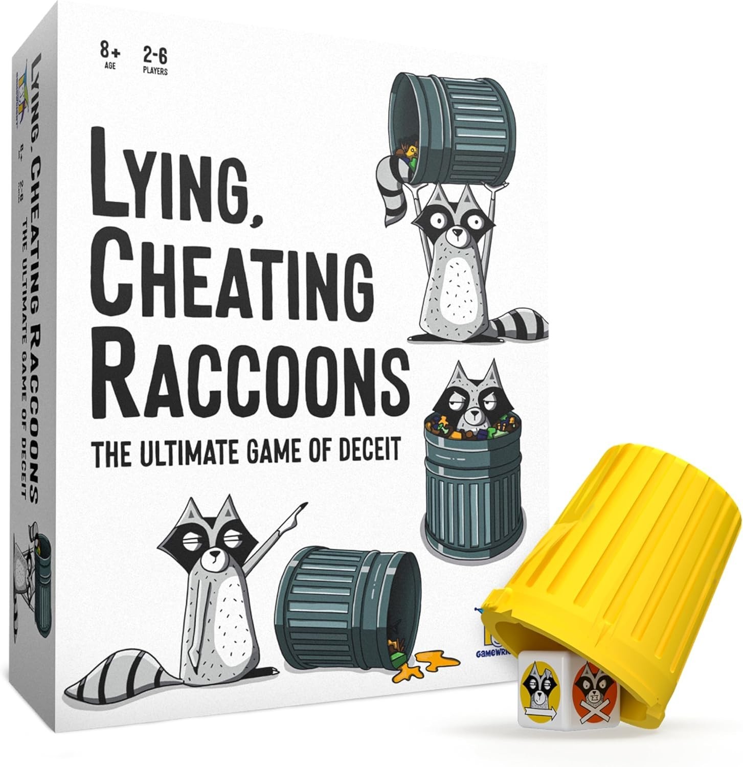 Lying, Cheating Raccoons – The Ultimate Bluffing Dice Game for 2-6 Players, A…