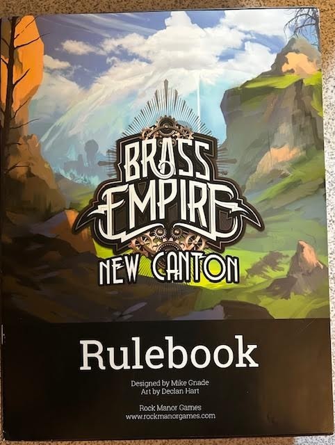 Brass Empire New Canton COMPLETE OPEN BOX card game by Rock Manor Games