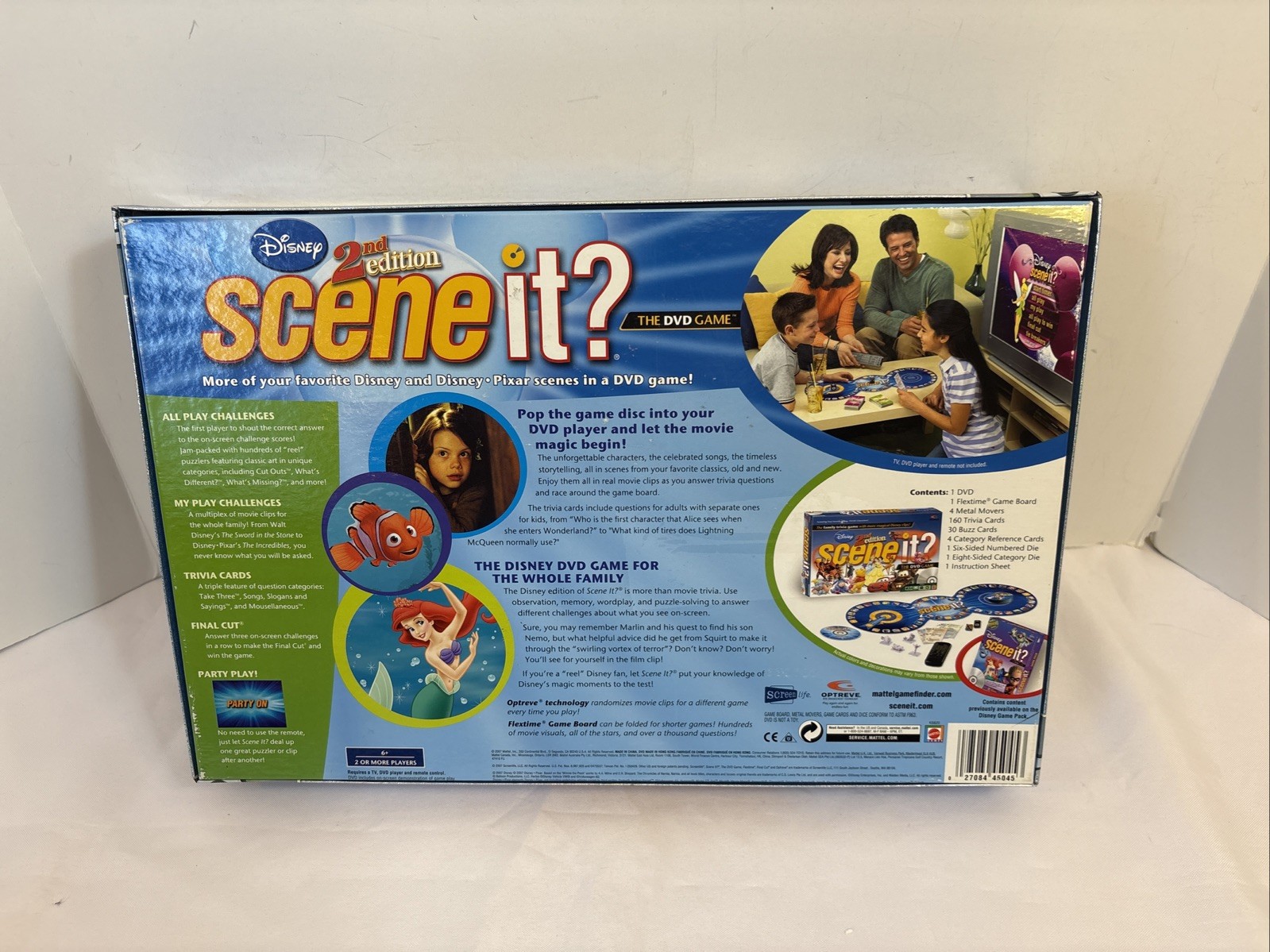 Disney Scene it? 2nd Edition DVD Game 100% COMPLETE! EUC Metal Tokens 2007