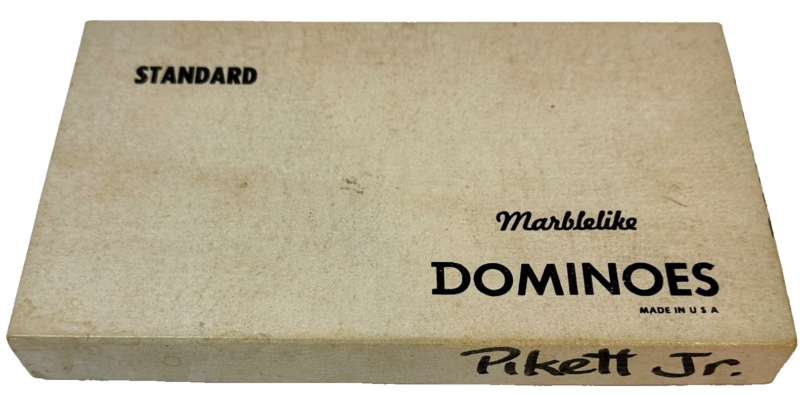 VTG Puremco Dominoes Texas Bluebonnets w Original Box #616 Marblelike Standard