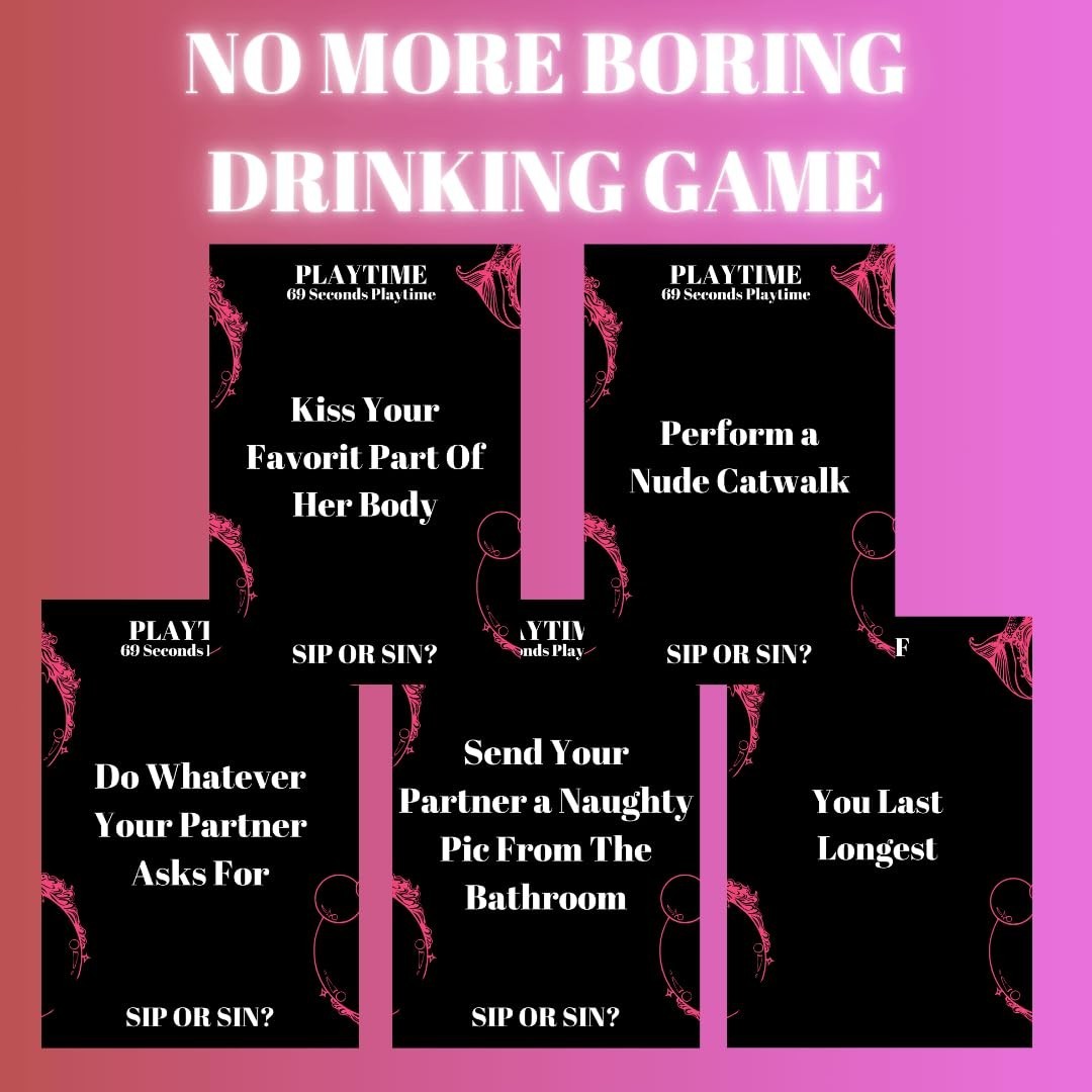 Freaky Couples Game – Sip Or Sin Drinking Game for Date Night & Valentine’s Gift
