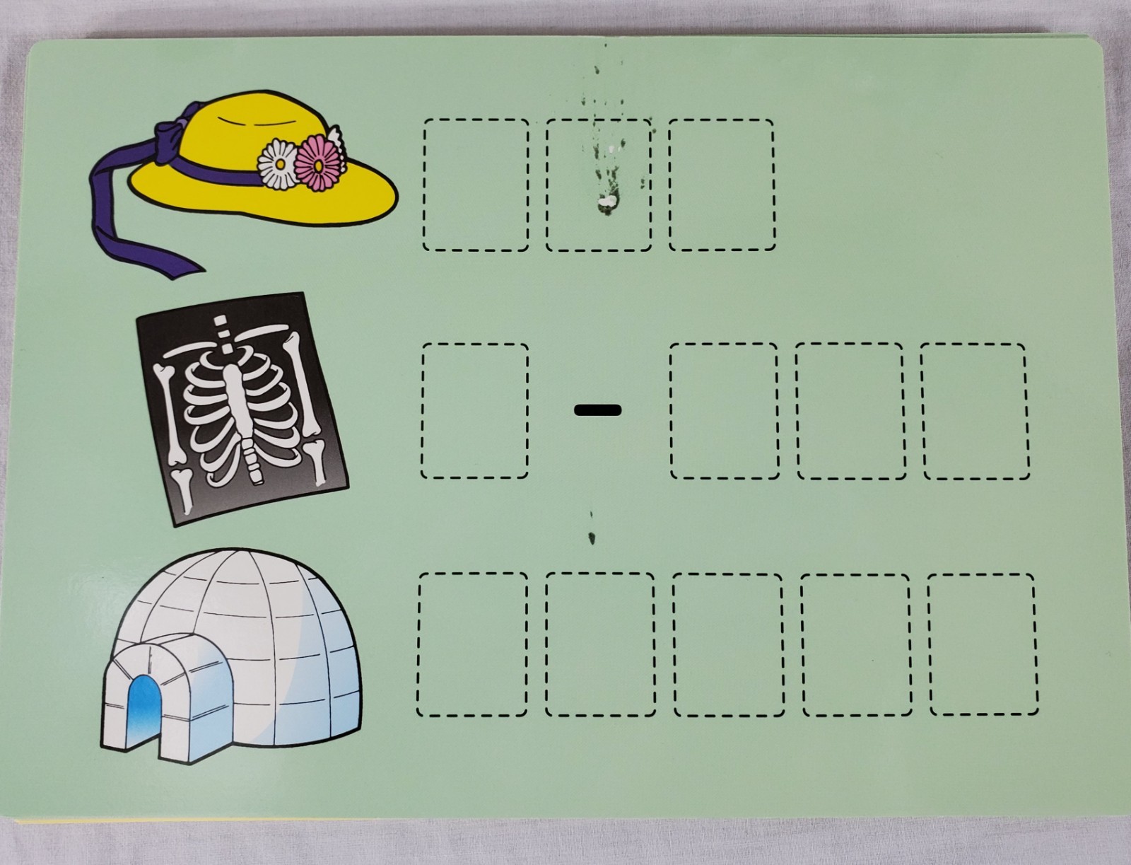 Build-A-Word Game Toys To Grow On #648 Word Cards & Blue Tiles Pre-Owned