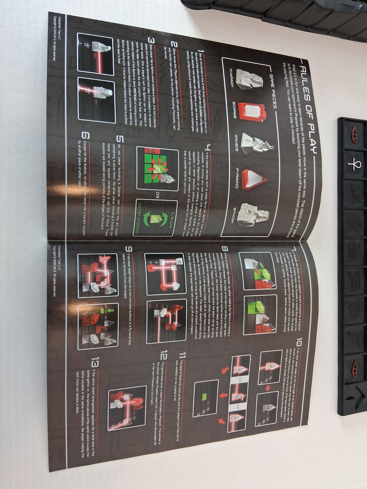 Laser Khet 2.0 Strategy Board Game Mensa Toy Of The Year Finalist TESTED WORKS!