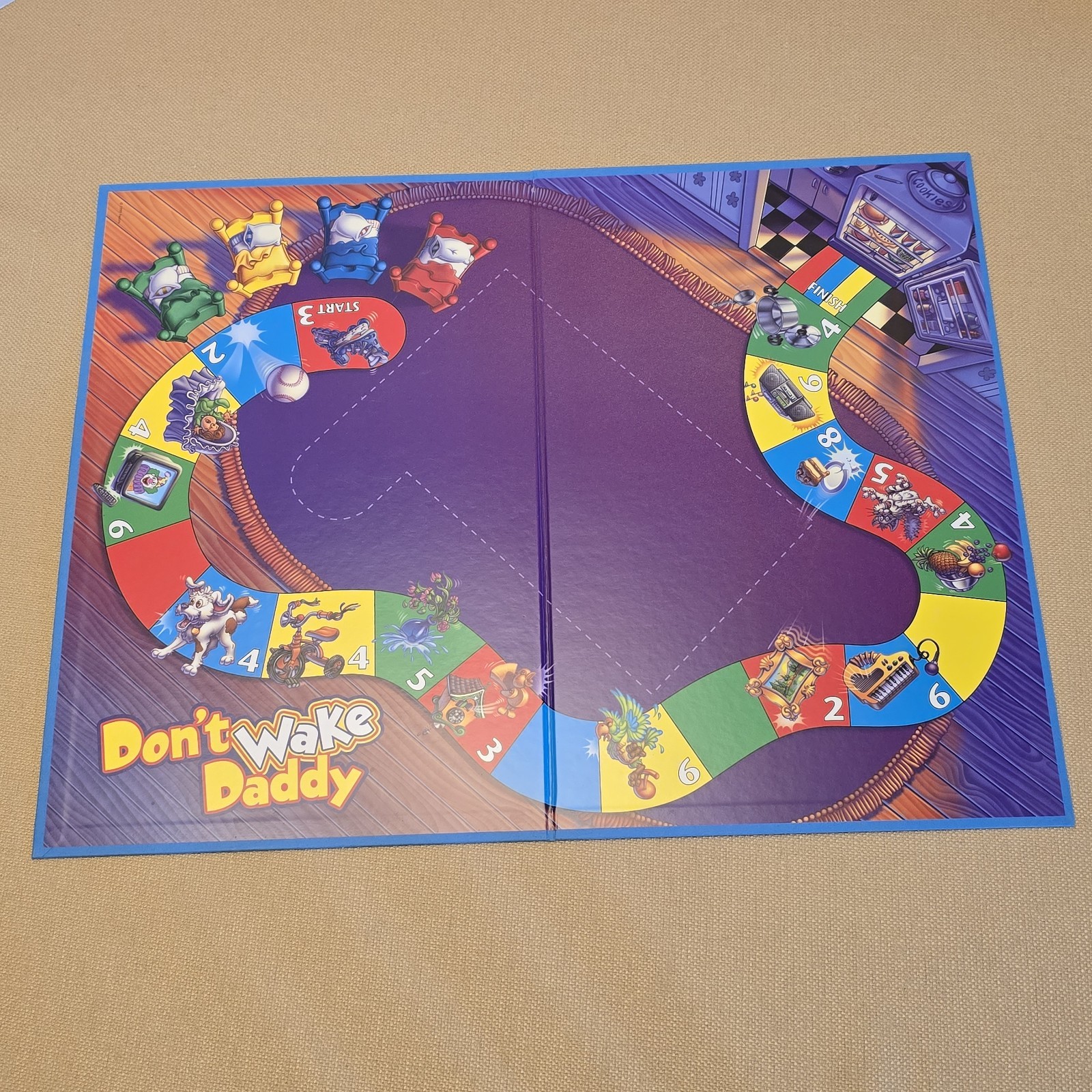 2011 Don’t Wake Daddy Board Game, Milton Bradley, Award Winner, Tested – Works