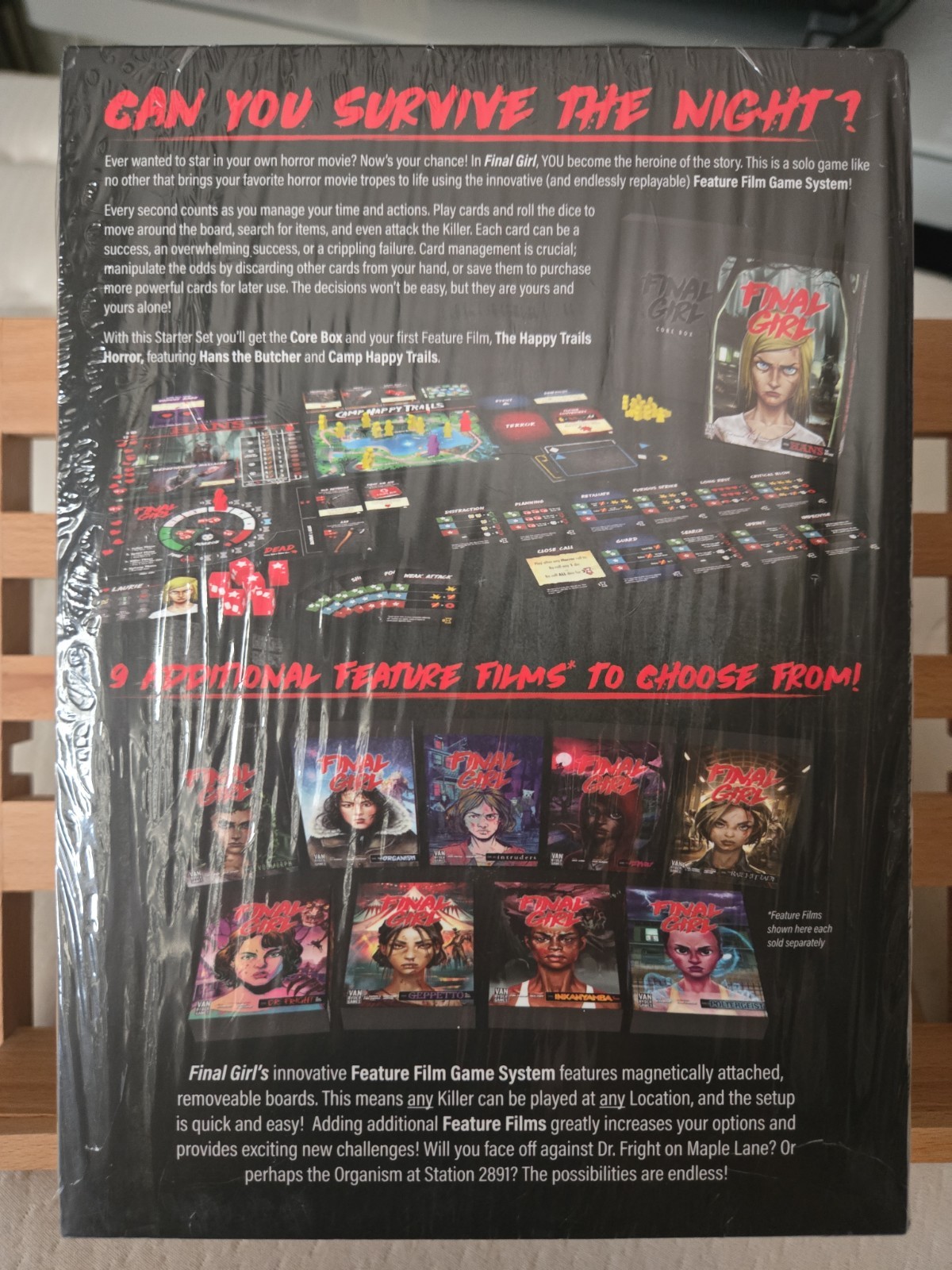 NEW Final Girl Starter Set Core Box & Happy Trails Solo 1 Player Game Van Ryder