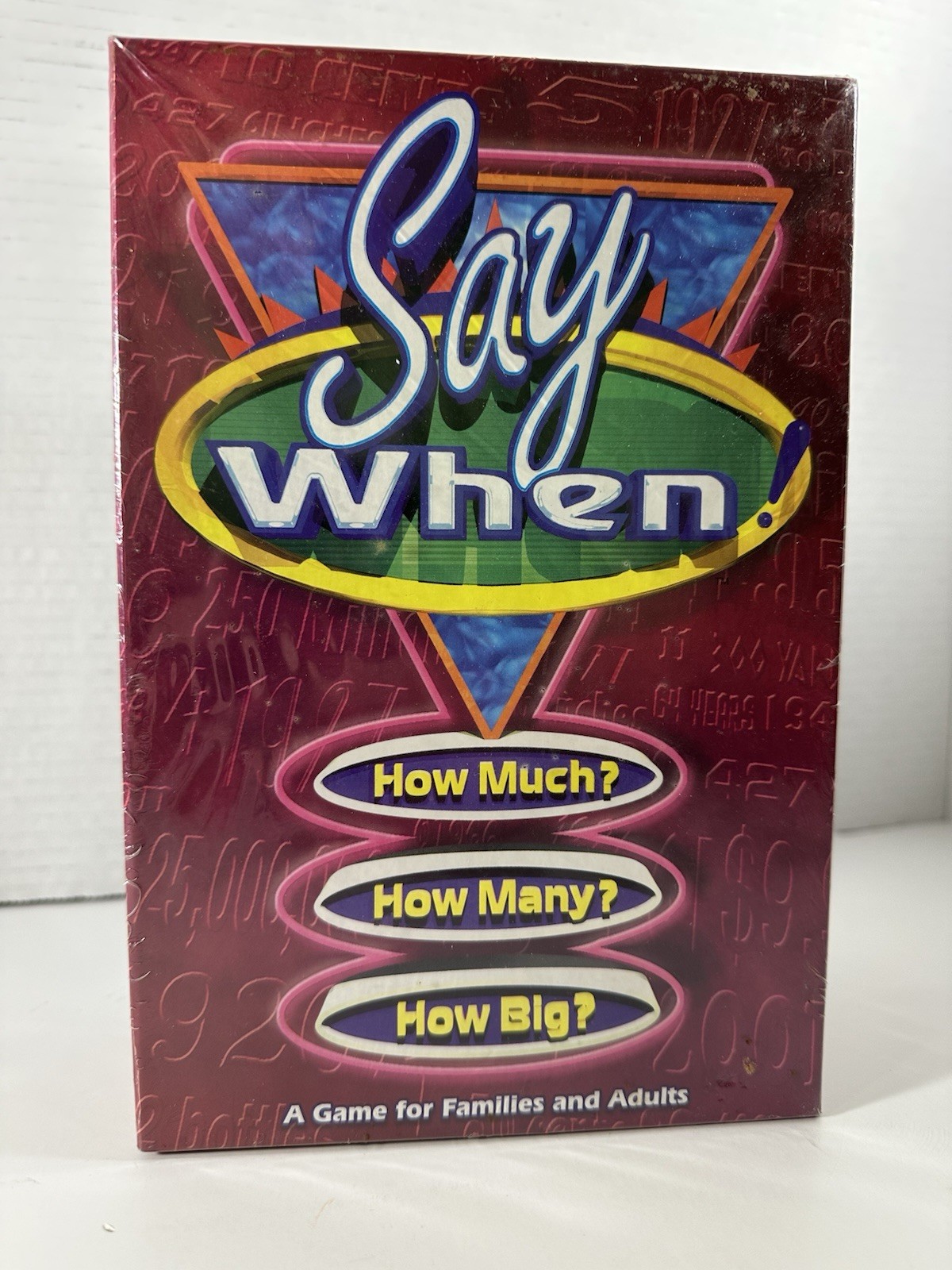Say When! A Game for Families and Adults 1998 Winning Moved 10 Years And Up
