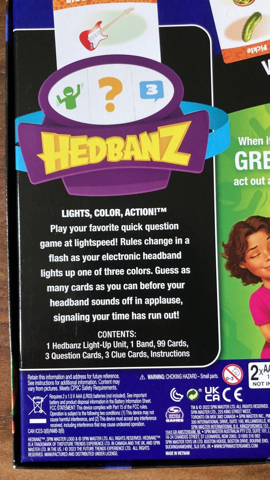 Hedbanz Lightspeed Board Game 2 To 6 Players Ages 6+ BRAND NEW SEALED