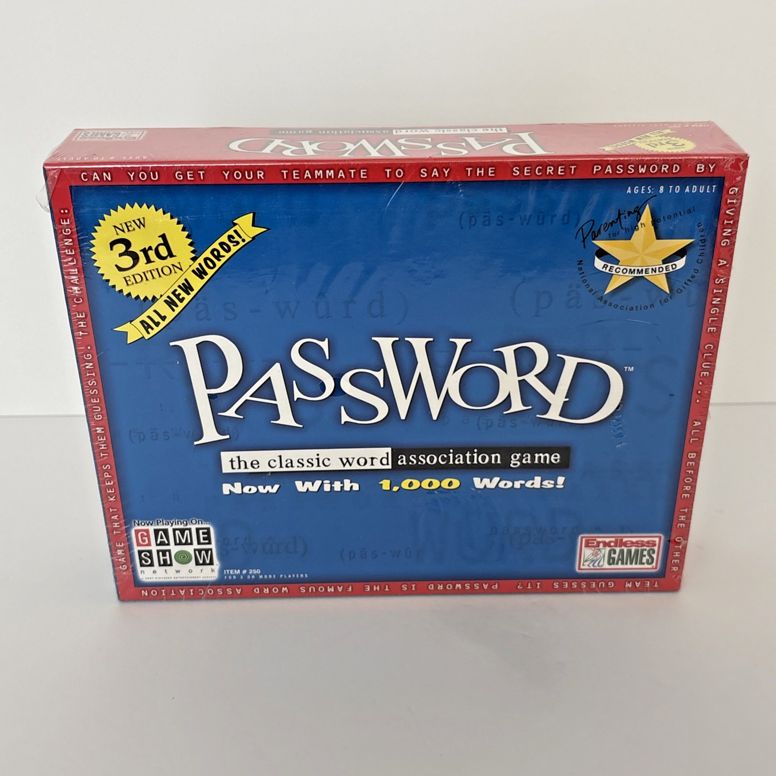 Password 3rd Edition – The Classic Word Association Game! 2001 Brand New Sealed