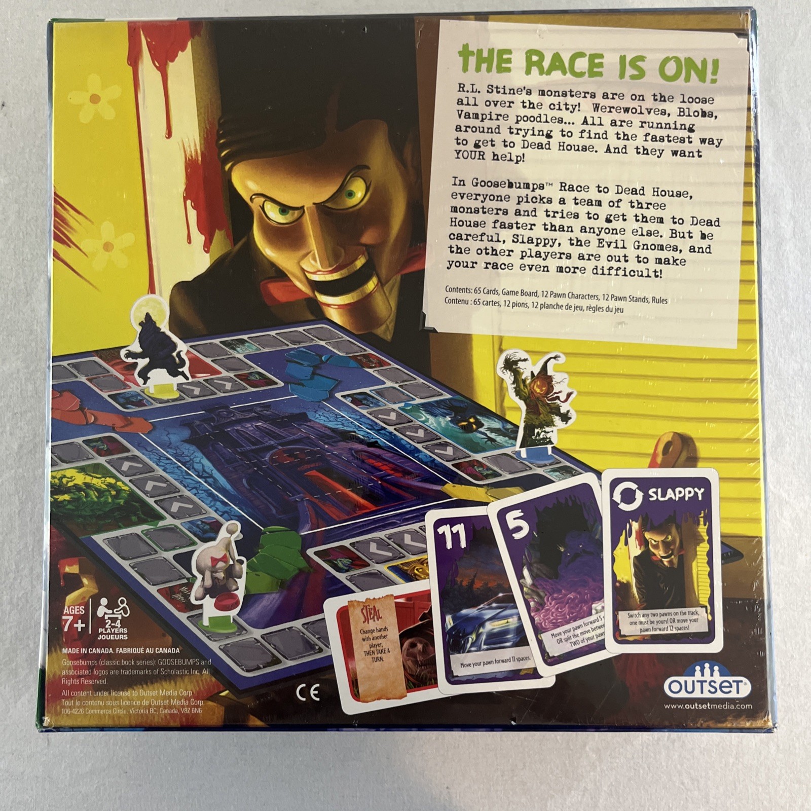 Goosebumps: Race To Dead House Board Game – New Sealed – Halloween