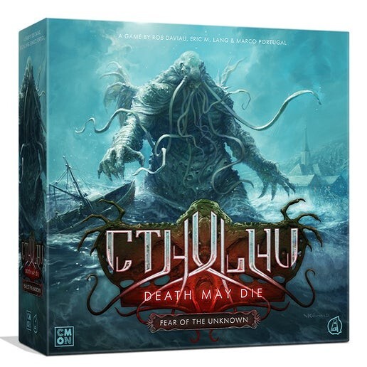CTHULHU: Death May Die FEAR OF THE UNKNOWN Board Game – NEW FACTORY SEALED