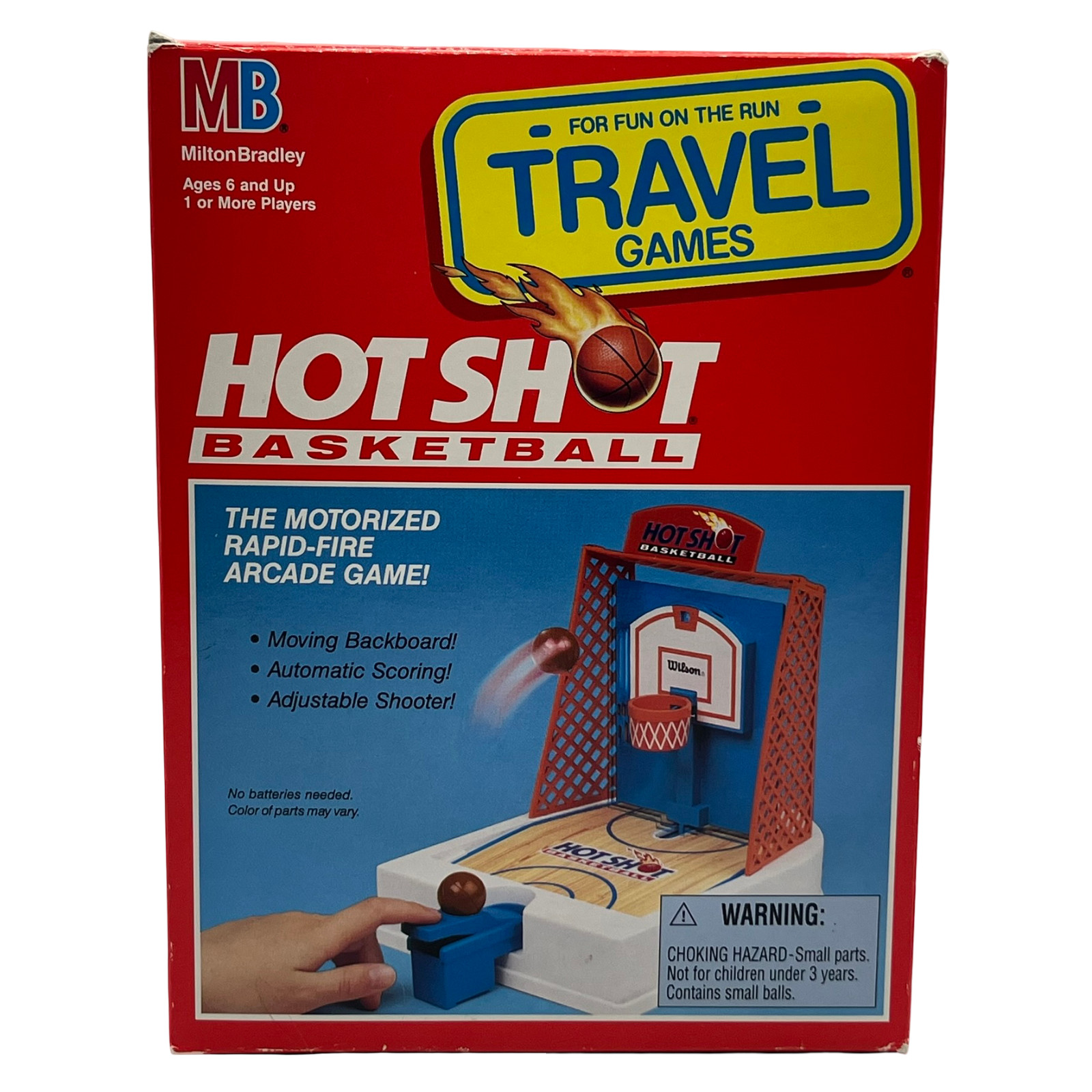 Milton Bradley Travel Games 1992 Hot Shot Basketball Complete Tested Works