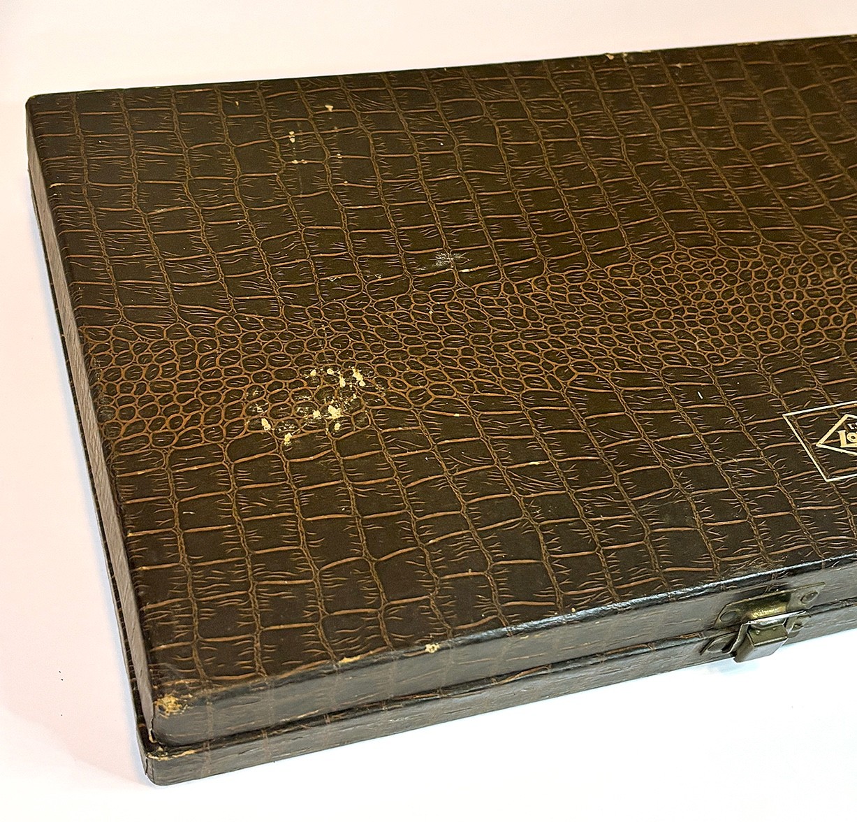 1970’s Vintage Lowe Deluxe Tournament Backgammon Set NO2401 Complete Very Good