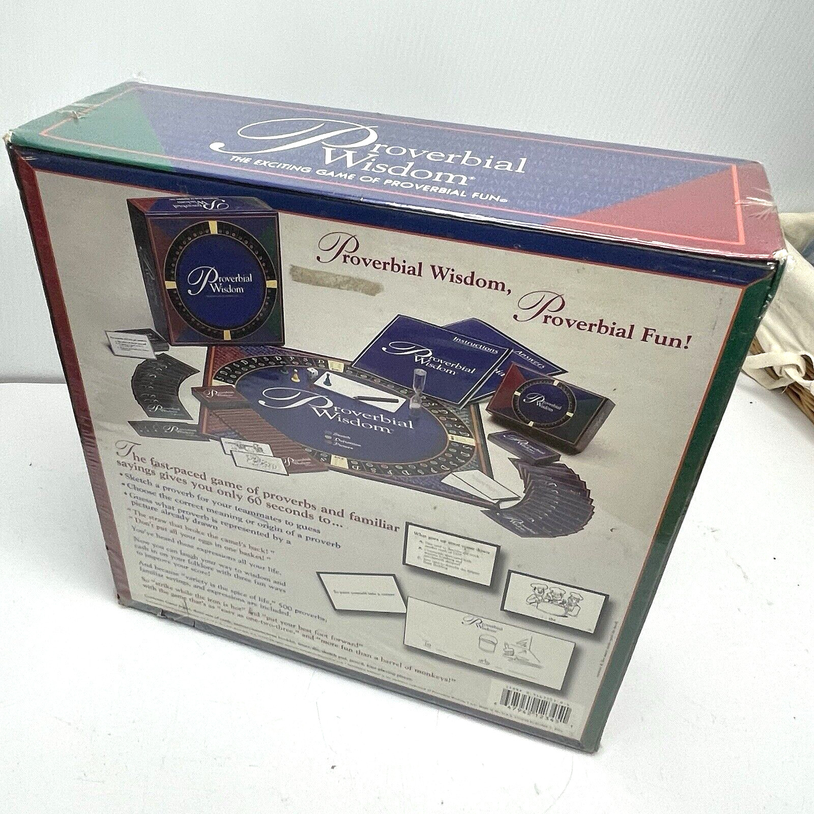 Proverbial Wisdom Sketching Board Game 1998 Sealed Vintage 4 to 16 players 10yr+