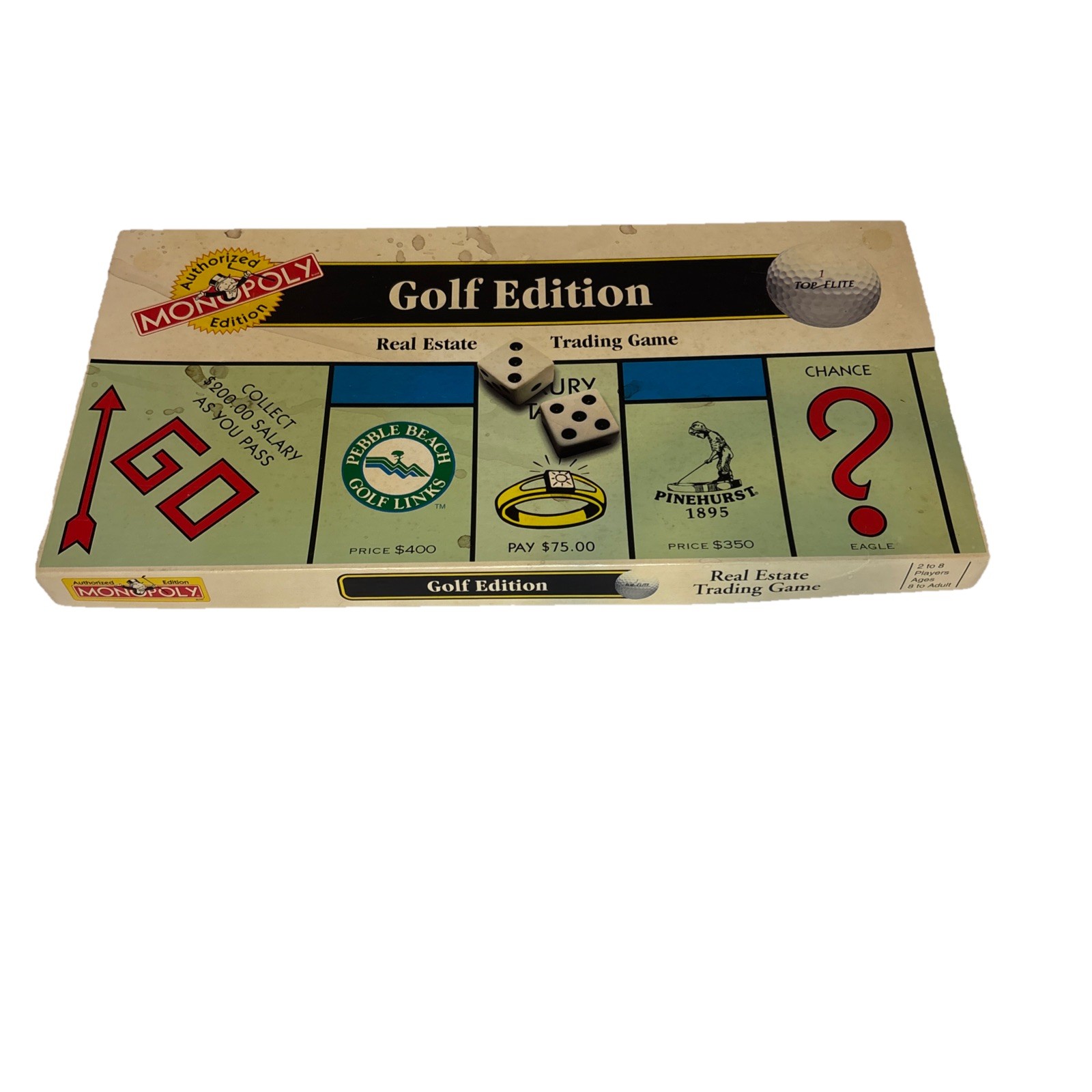 Monopoly Golf Edition Board Game Unisex Multicolor Good Pebble Beach Pinehurst