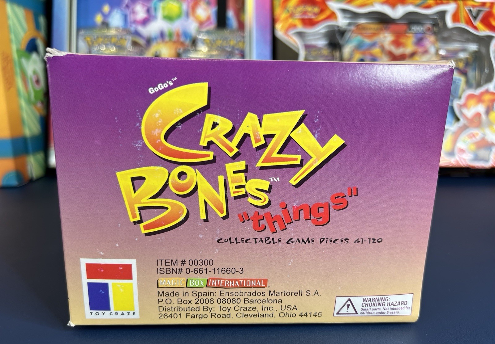 CRAZY BONES THINGS DISPLAY BOX W 36 SEALED PACKS Classic GoGo’s Crazy Bones