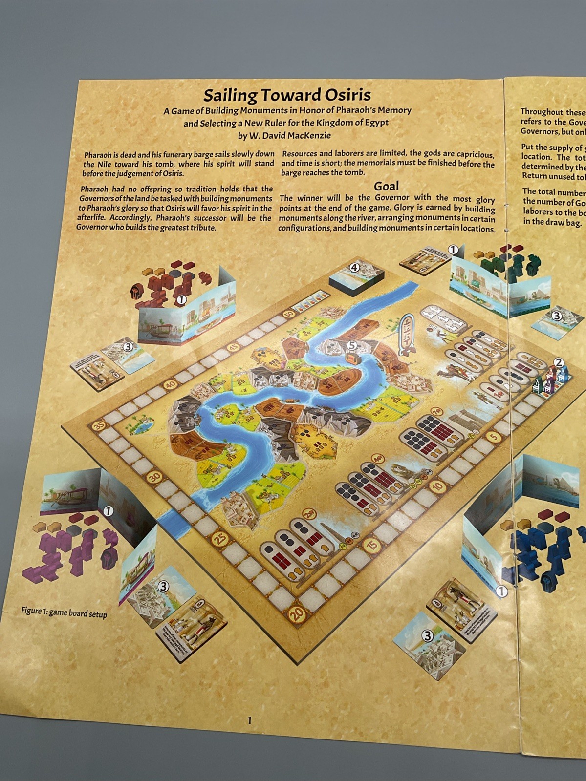 2018 Sailing Toward Osiris Strategy Board Game Daily Magic Games COMPLETE