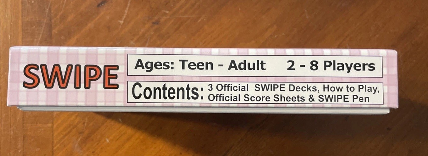 Swipe Card Game – Fun & Strategy for Teens, Adults, Seniors – Open Box NEW