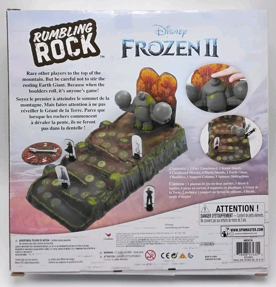 NIB Disney Frozen 2 Rumbling Rock Game For Kids & Families Action Game