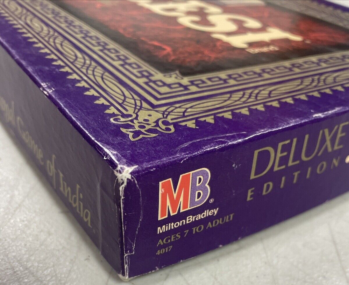 Milton Bradley Game Deluxe Edition Parcheesi Complete 1989