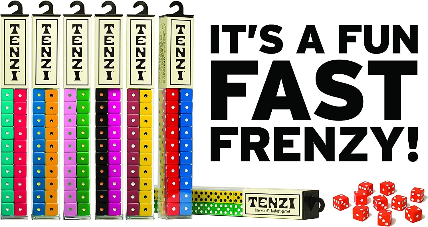 TENZI Dice Party Game & Slapzi Picture Game A Fun, Fast Frenzy for All Ages ()