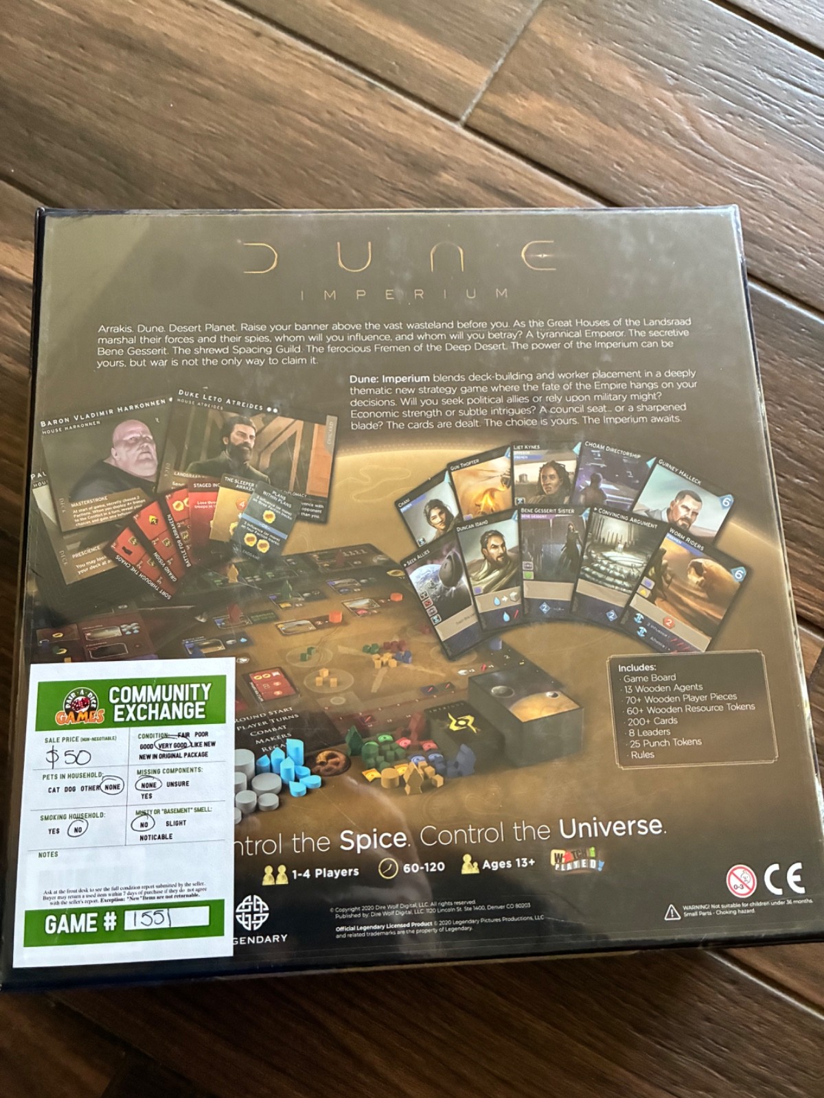 Dune Imperium Board Game – looks brand new- Free Shipping!