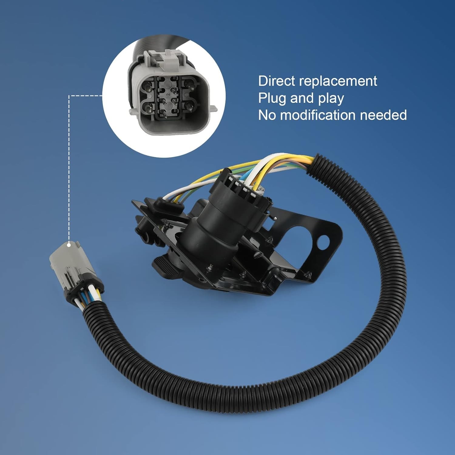 4 & 7 Pin Trailer Tow Wiring Harness Plug Compatible with 2002-2004 Super Duty