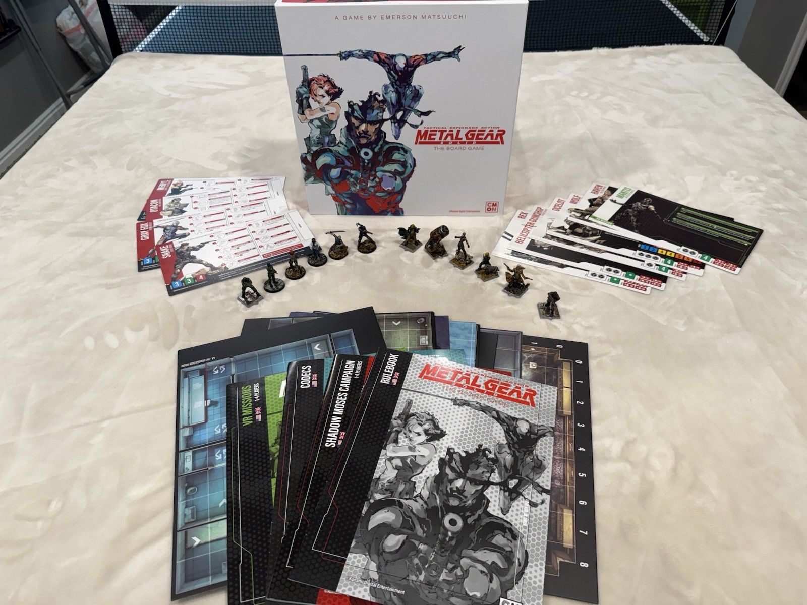 Metal Gear Solid: The Board Game Standard Edition by CMON. Painted