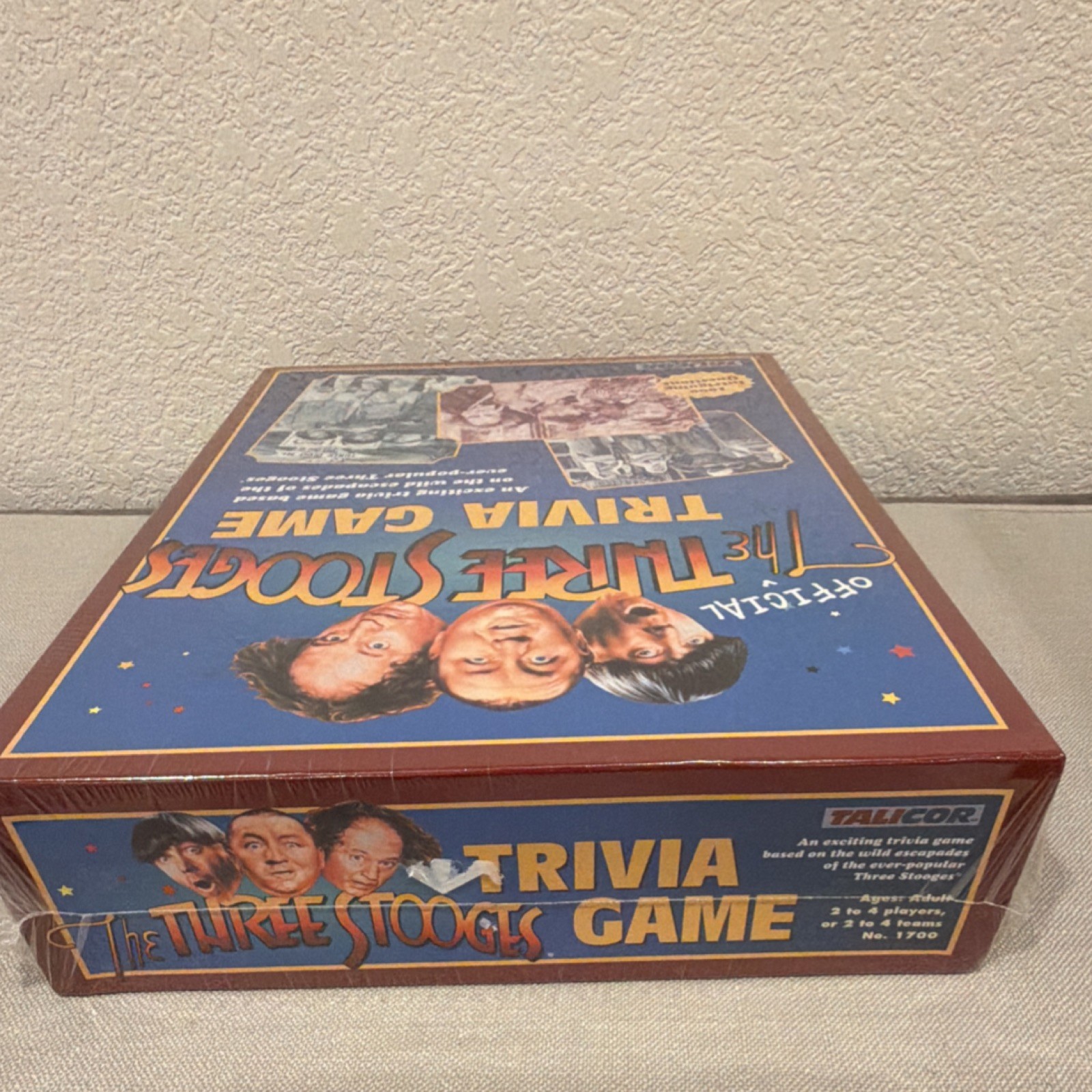 The Official Three Stooges Trivia Game Factory Sealed 2000 Talicor Vintage