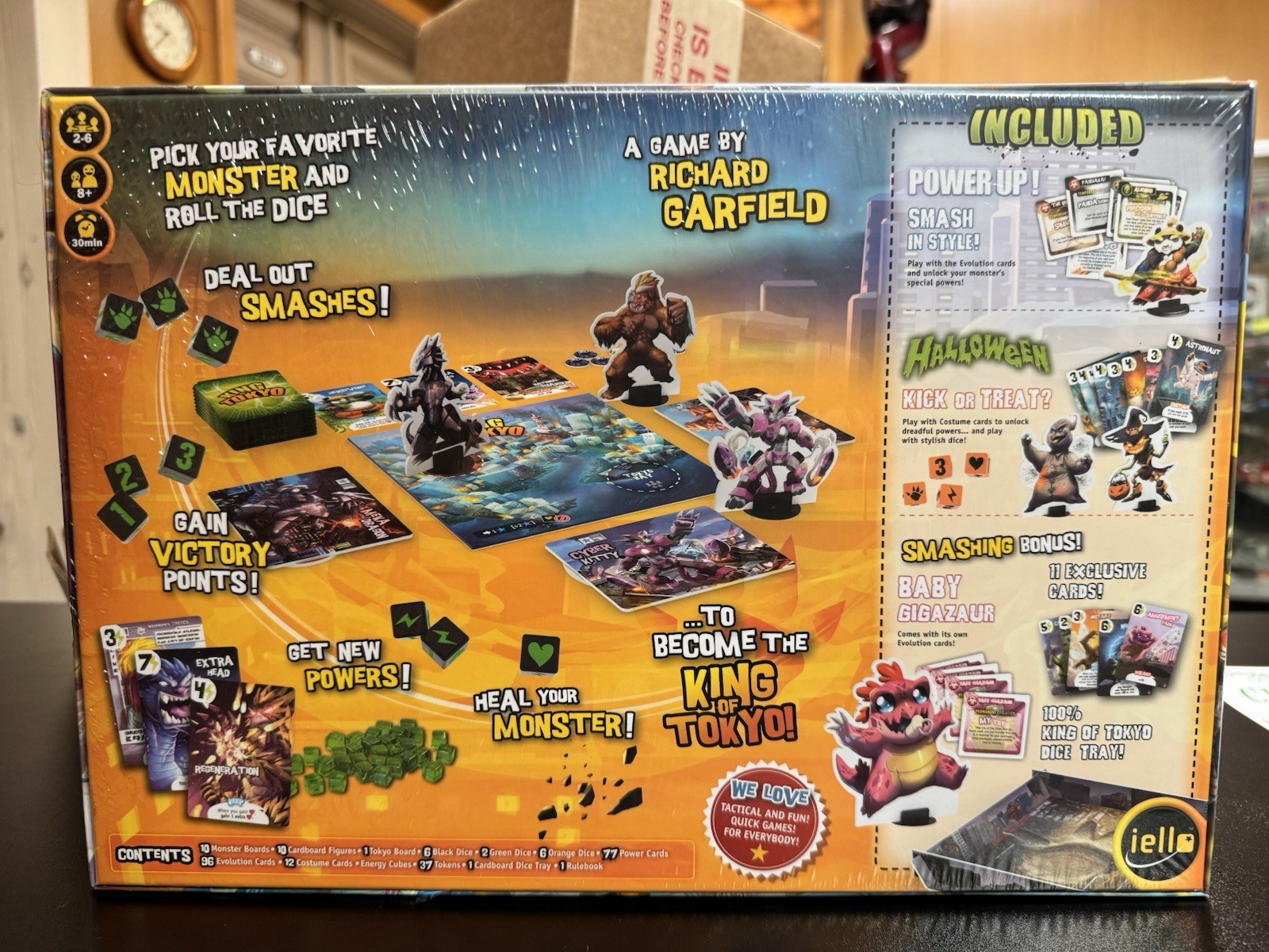 King of Tokyo: Monster Box New With Shrink Exclusive Cards Inside Free Shipping