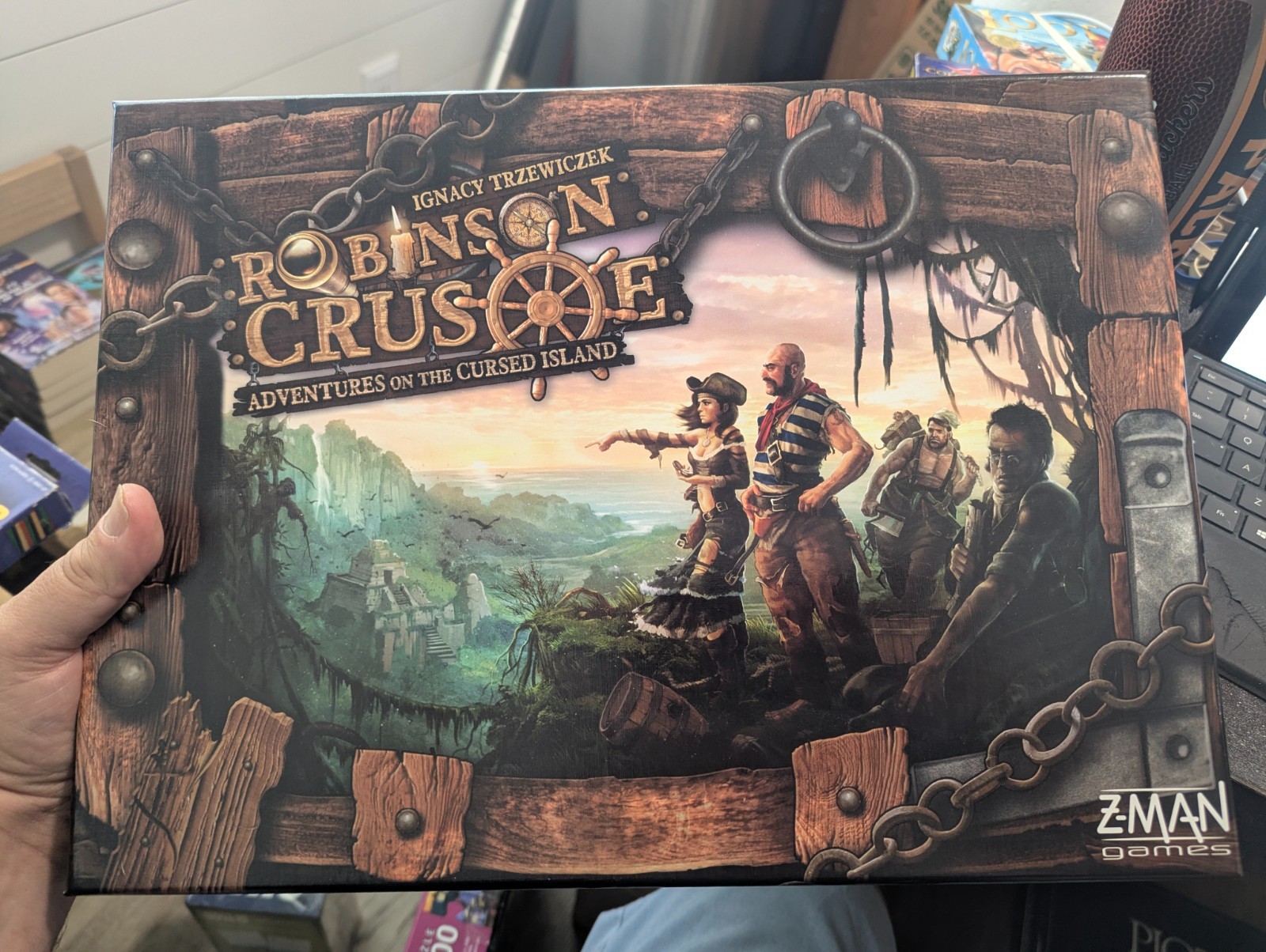 ROBINSON CRUSOE Adv on the Cursed Isl Board Game 100% COMPLETE 2012 AWARD WINNER