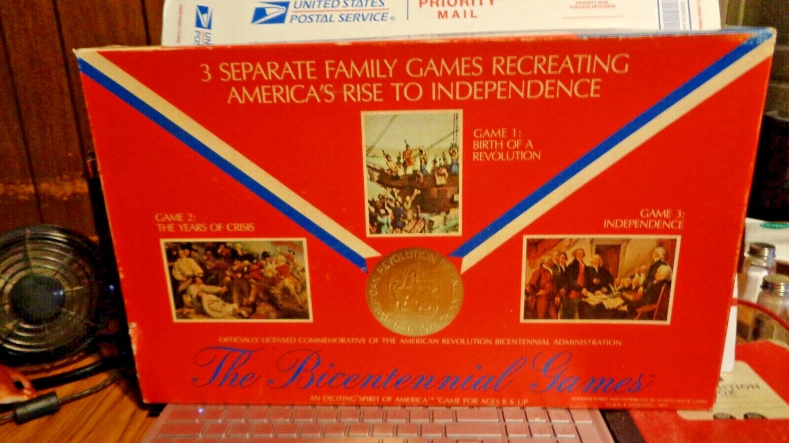 The Bicentennial Games 3 Board Games in 1 Coach House 1975 Complete