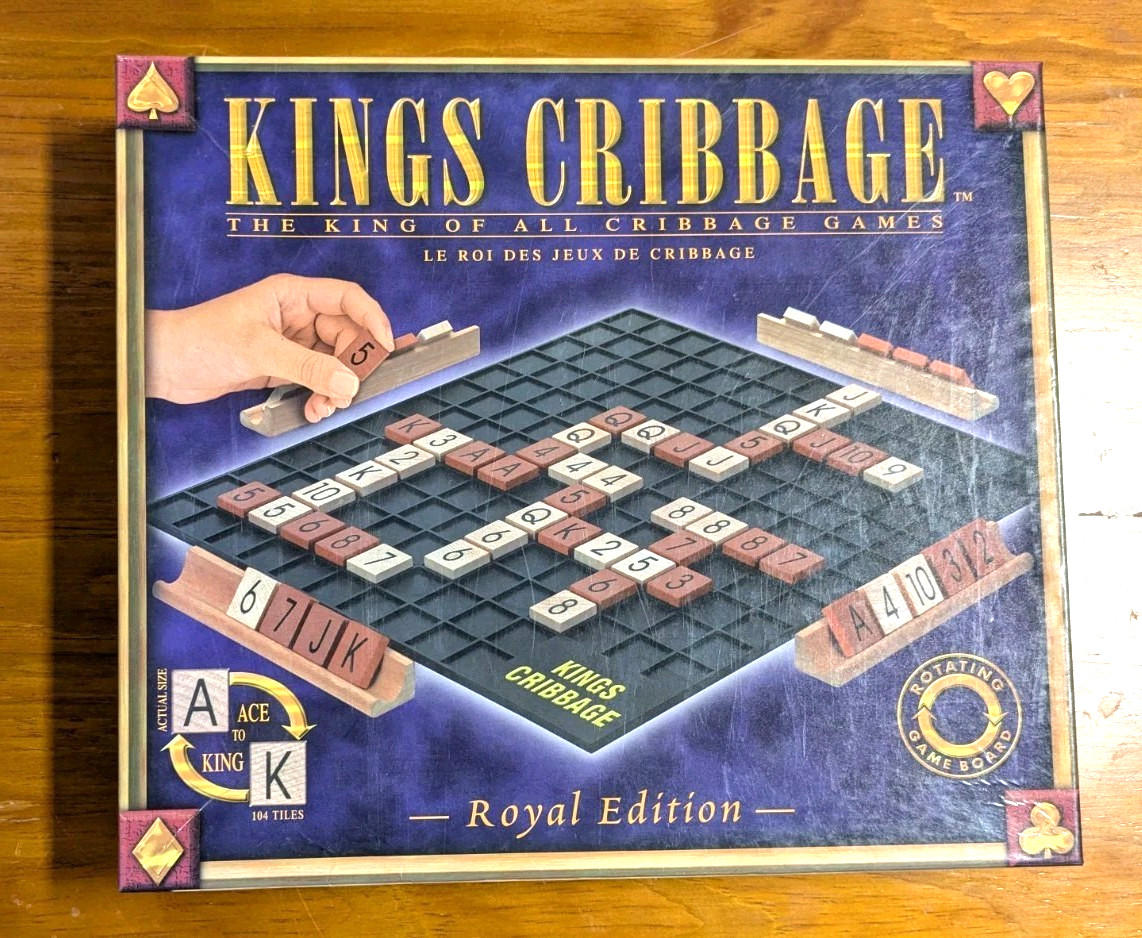 Kings Cribbage Royal Edition Board Game 100% Complete (2017, Cowley)