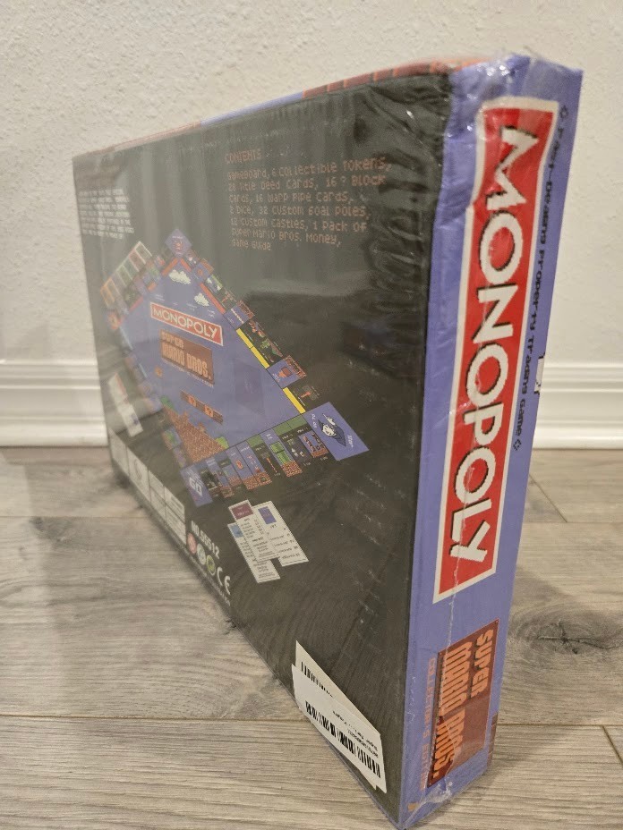 Monopoly Super Mario Bros Collector’s Edition 8-Bit Board Game New