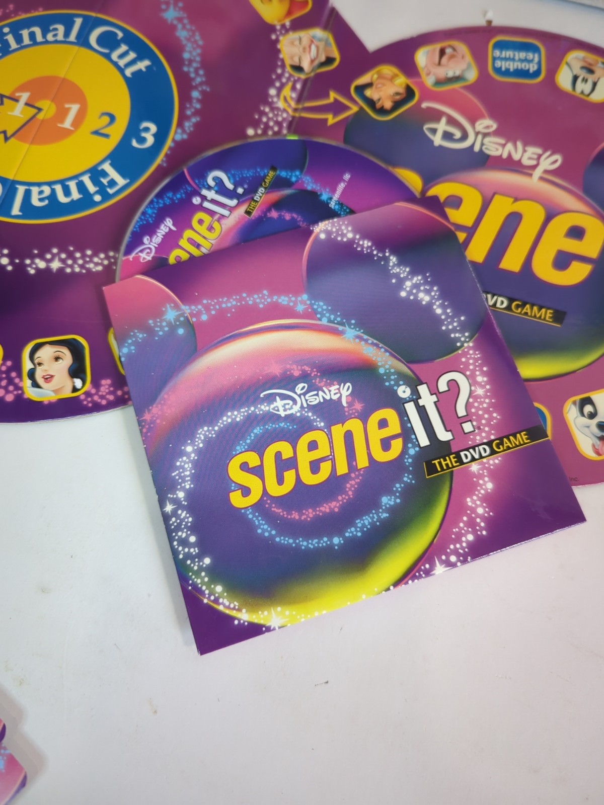 Disney Scene It? Family Trivia DVD Board Game 2004 75% Complete