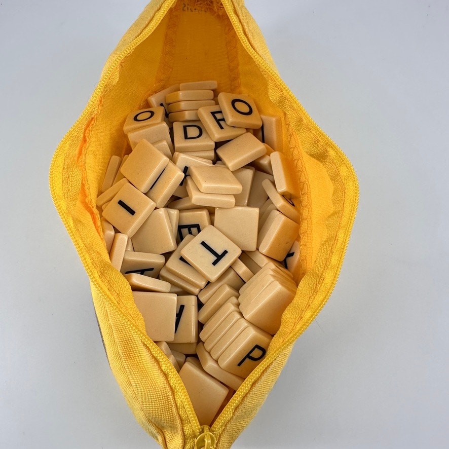 Bananagrams Word Game – Complete Set of 144 Tiles in Banana Case