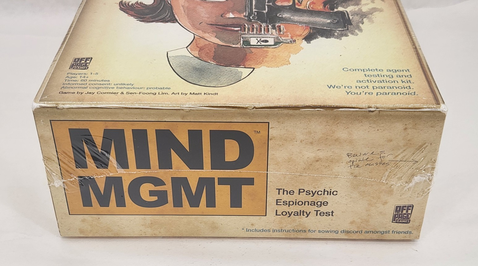 Mind MGMT NEW SEALED Strategy Board Game, Includes Solo & Co-op App