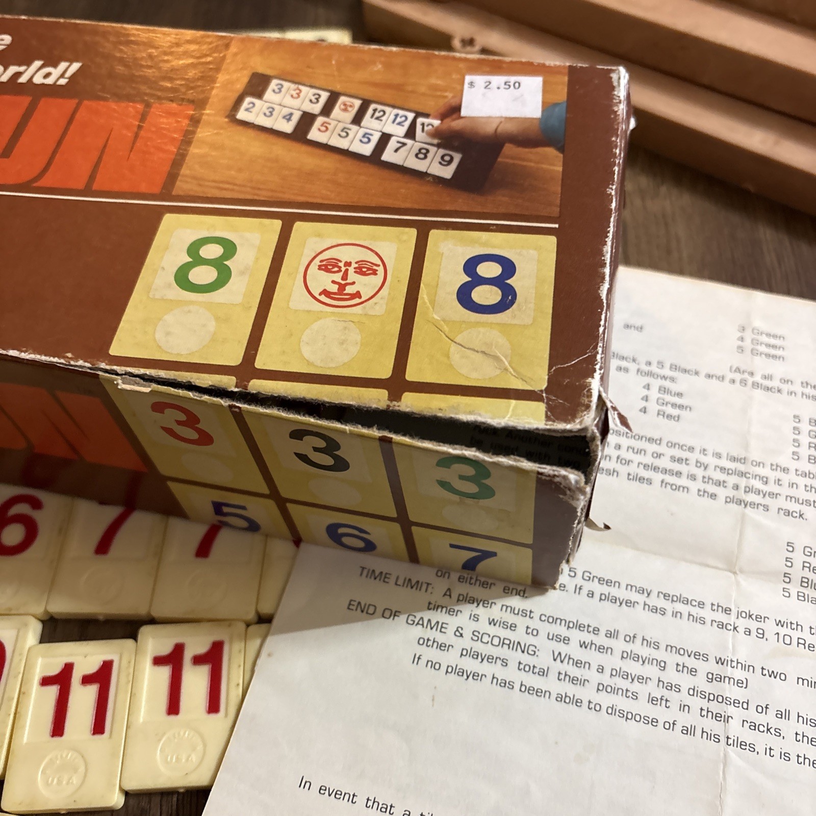 Vintage Rummifun Board Game Dan Frank & Co Rummikub Complete Tiles