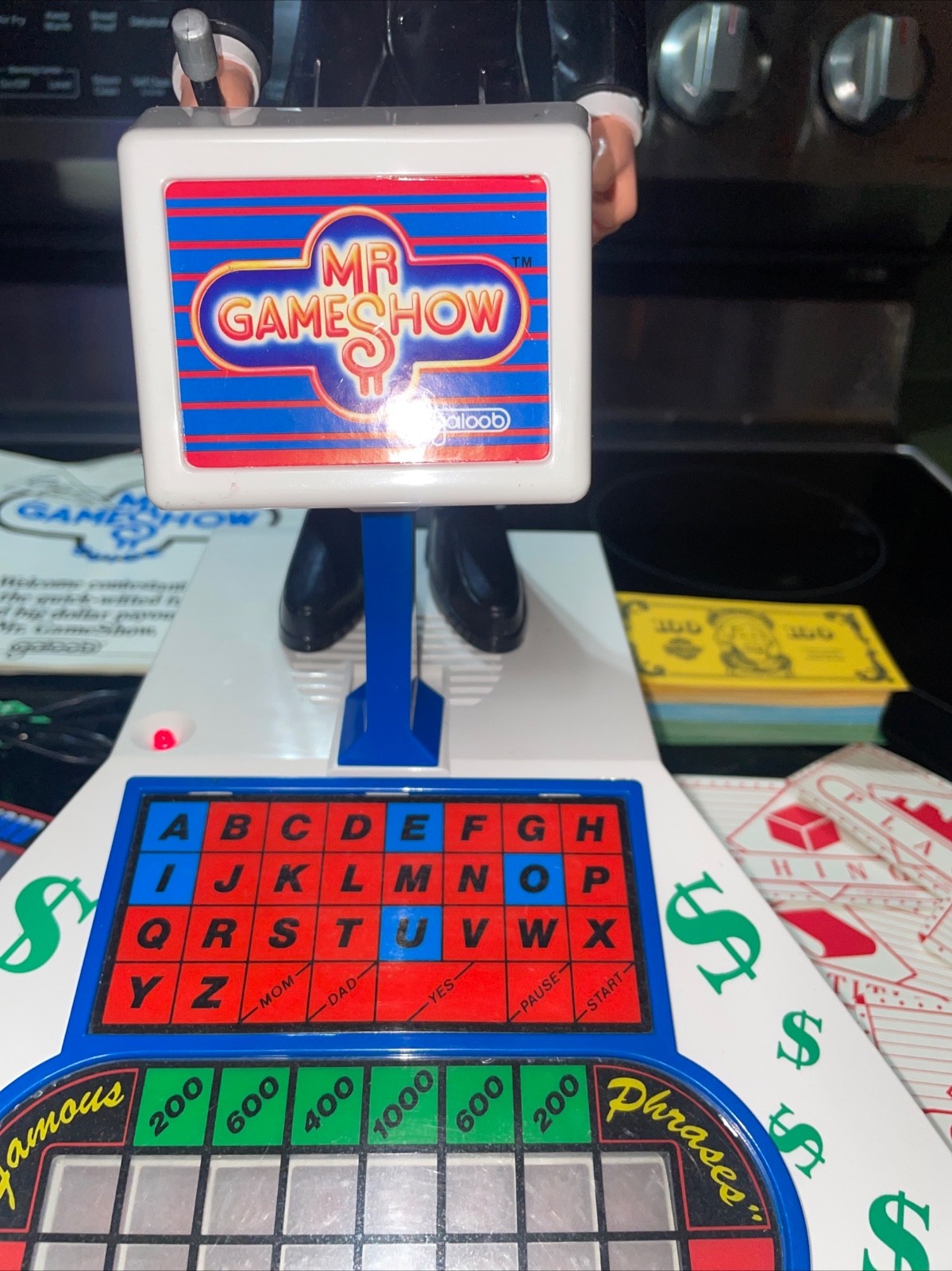 Vintage 1987 Mr. Game Show Gus Glitz Electronic Talking Game Galoob Complete