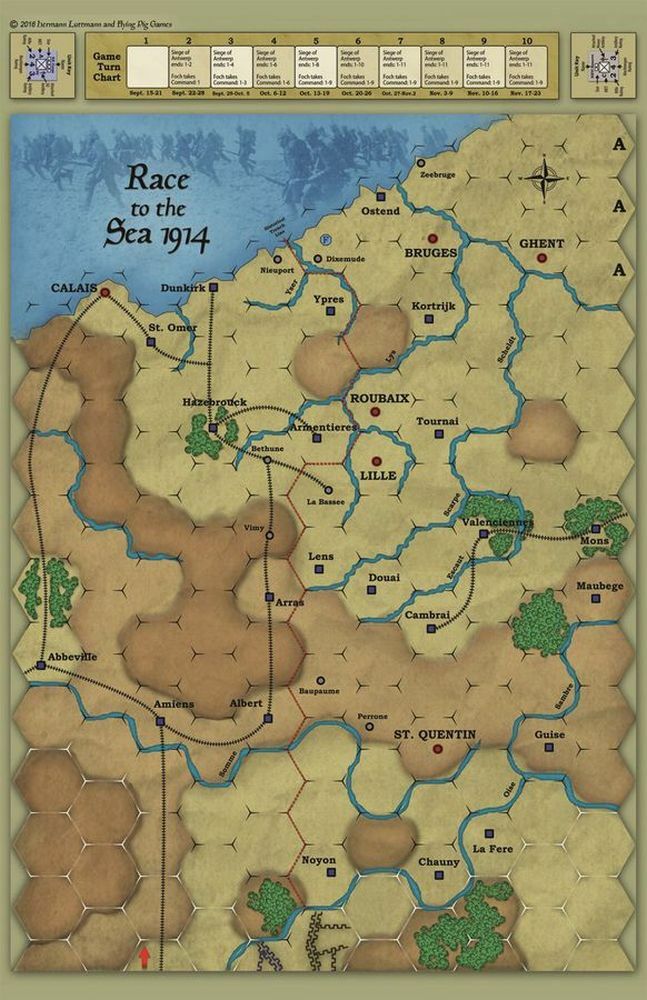 Tiny Battle Wargame Race to the Sea 1914 New In Zip Fast Shipping
