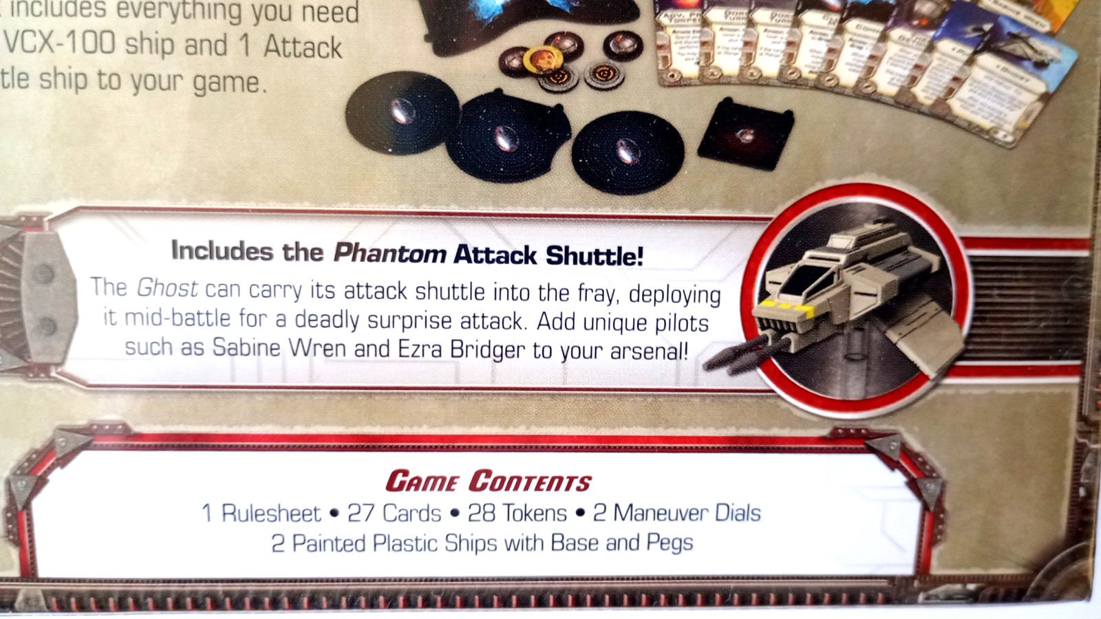 Star Wars X-Wing Miniatures Ghost Expansion SWX39 Wave 8 New in Shrink